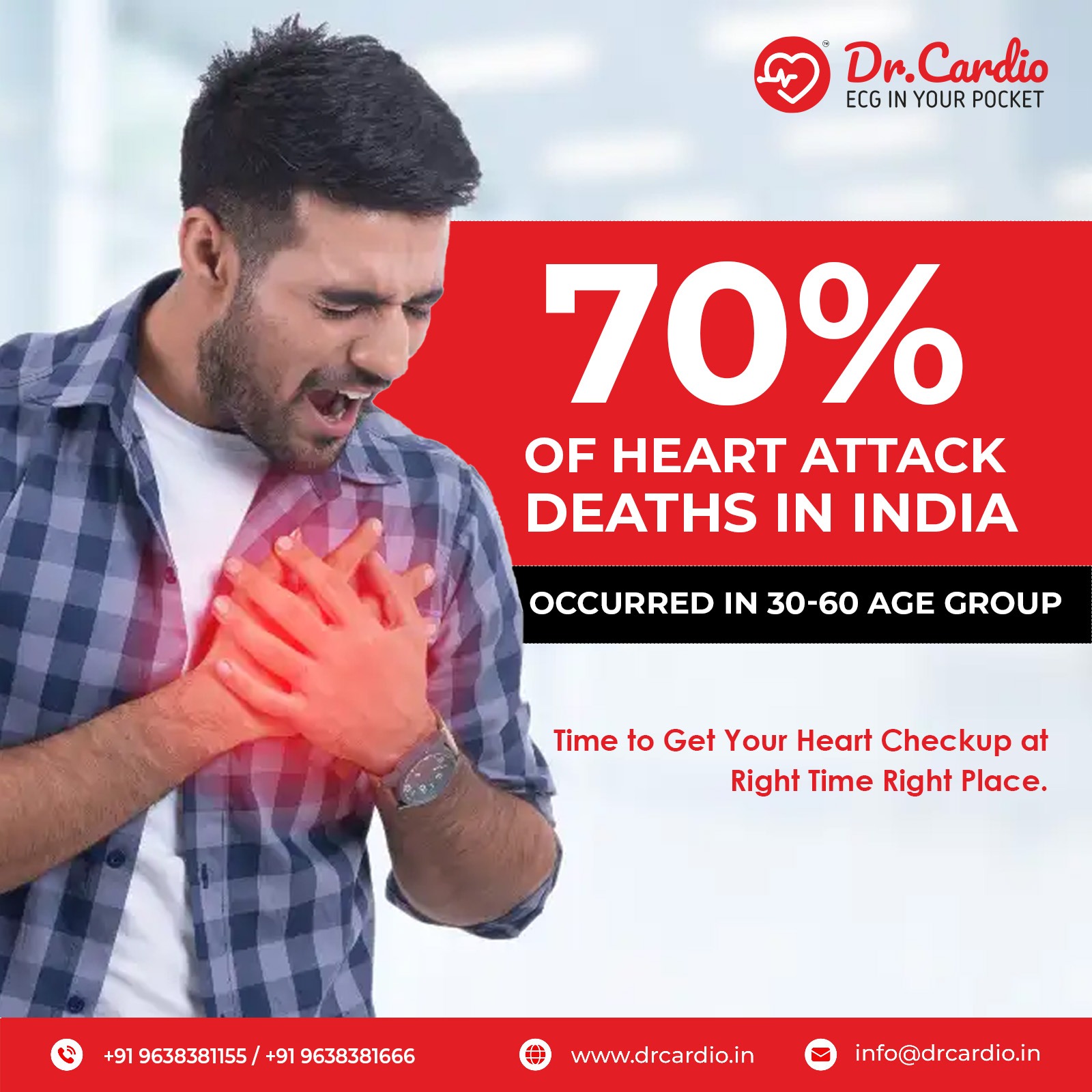 Dr. Cardio portable ECG machine in India