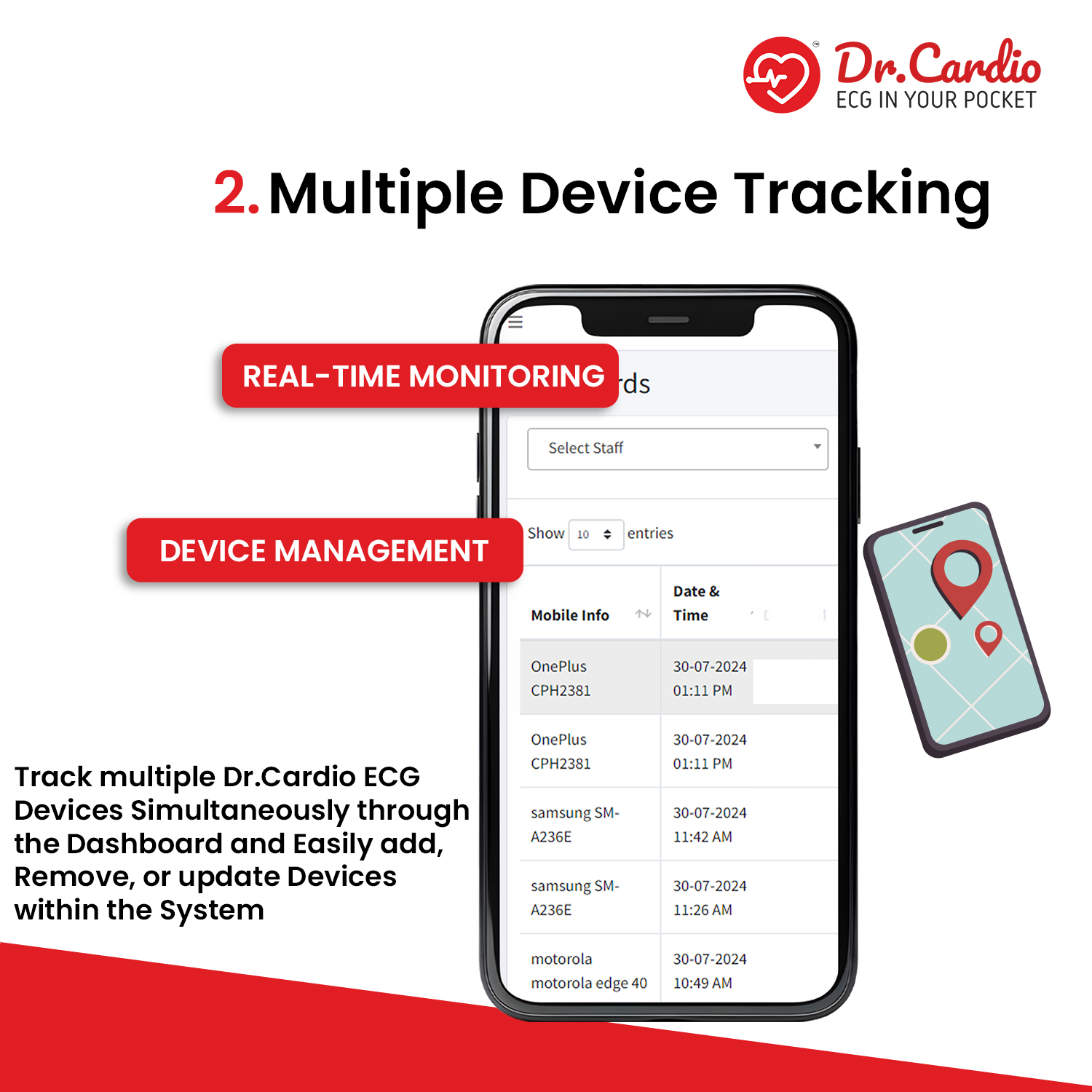 Dr. Cardio Multiple Device Tracking