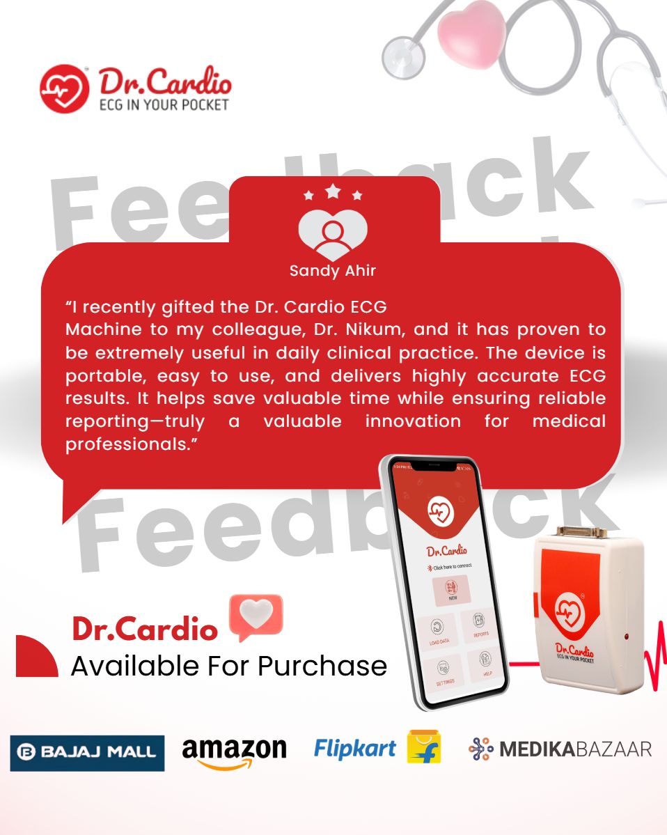 12-channel ECG machine Dr. Cardio ECG Machine