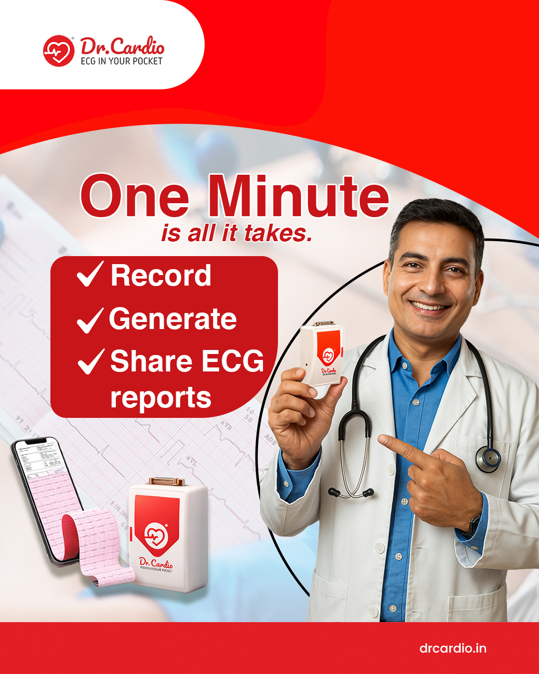 12-channel ECG machine Smarter ECG Monitoring in One Minute