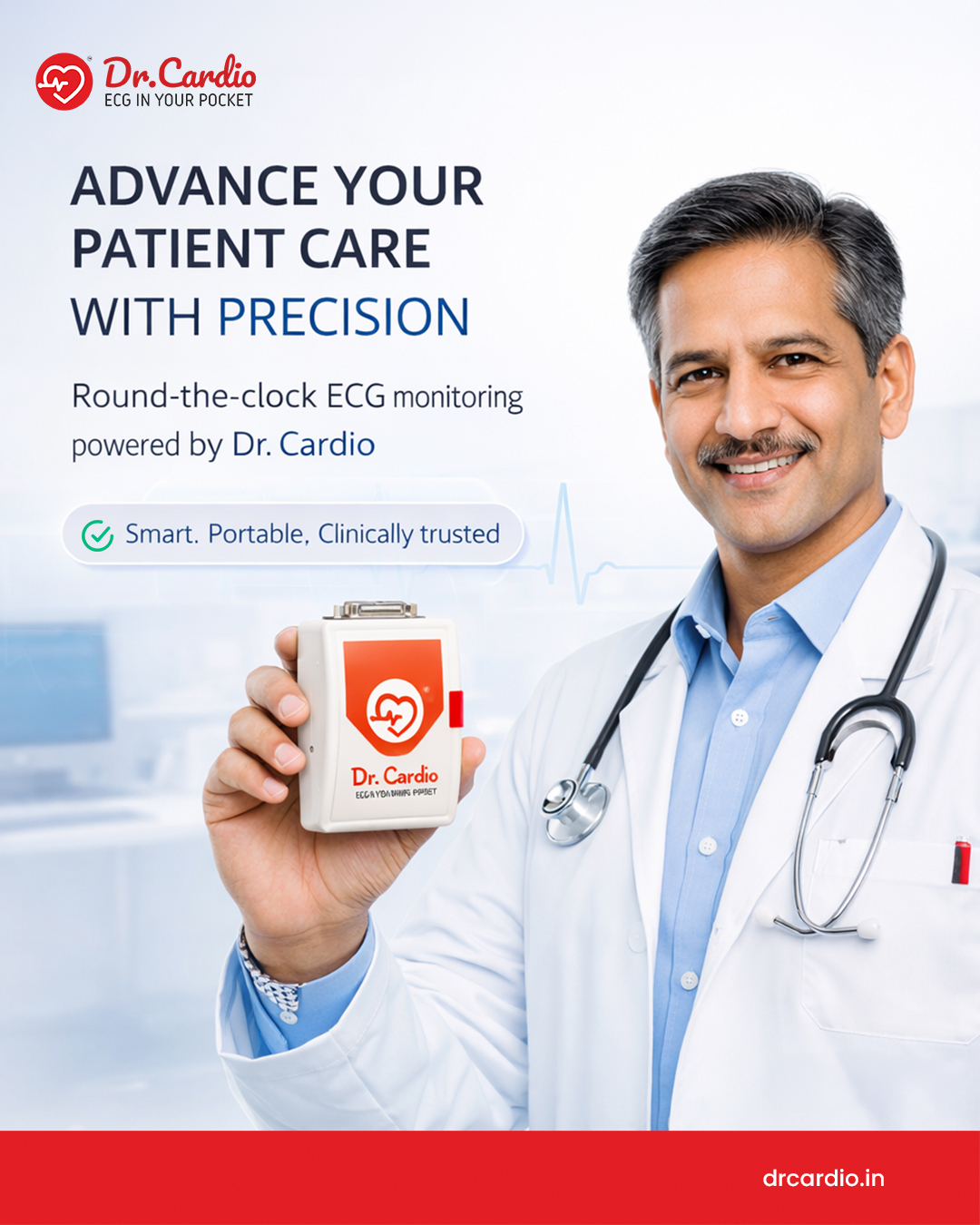 clinically trusted Dr. Cardio ECG monitoring